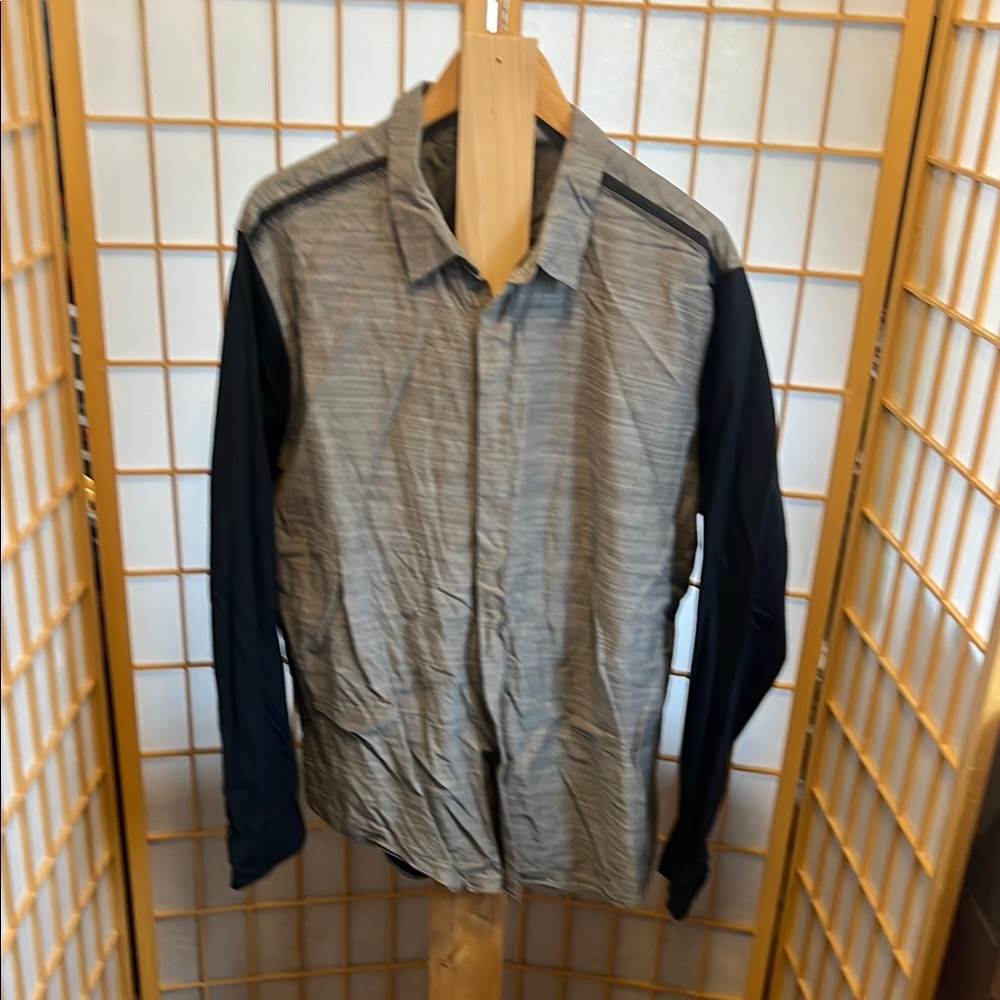 3.1 Phillip Lim Gray and Navy Lightweight Jacket